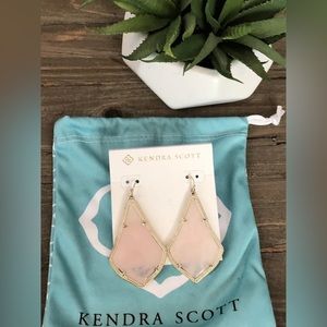 Kendra Scott Rose Quartz Alexandra Earrings
